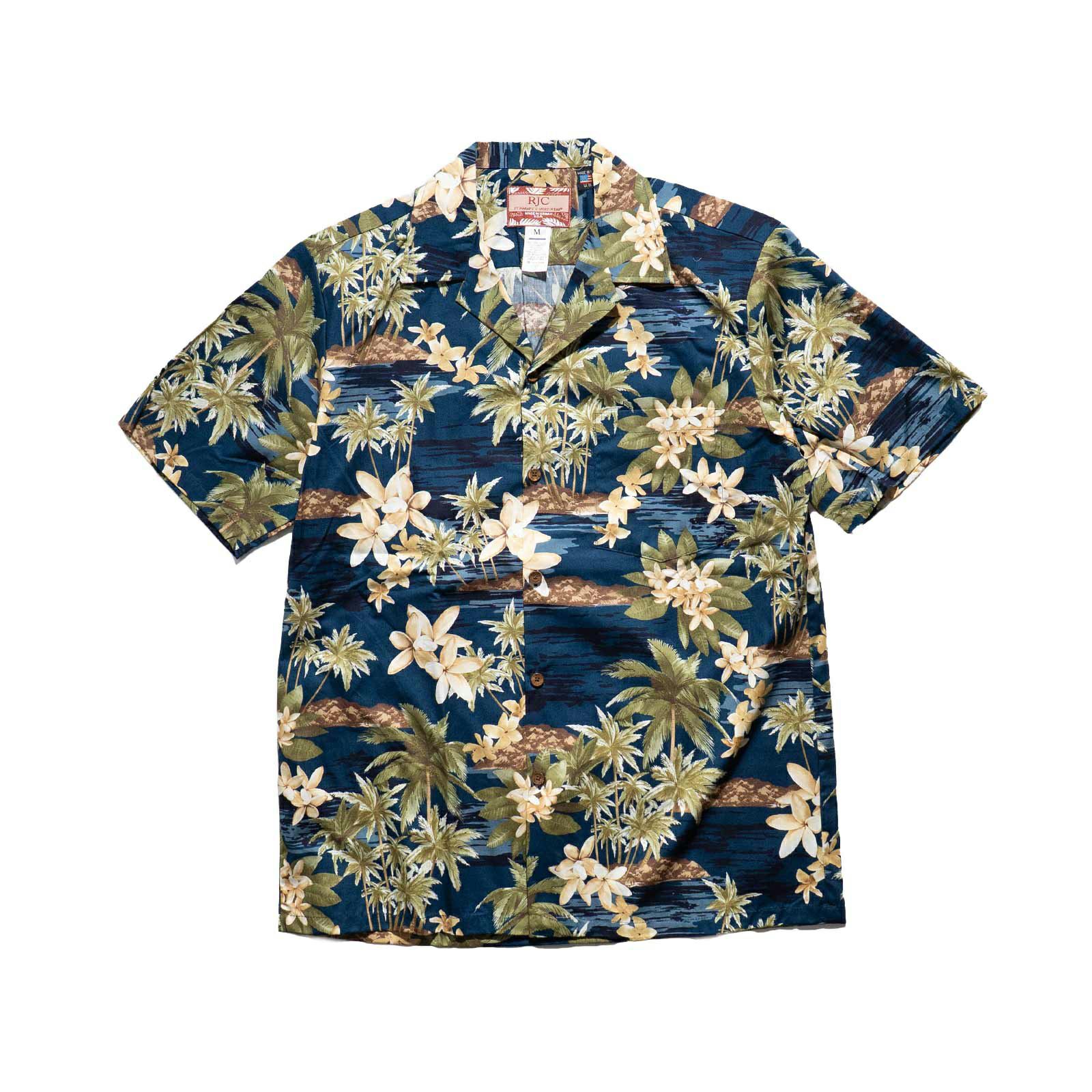 ロバートJクランシーRJC半袖アロハシャツ#102C516ハワイ製