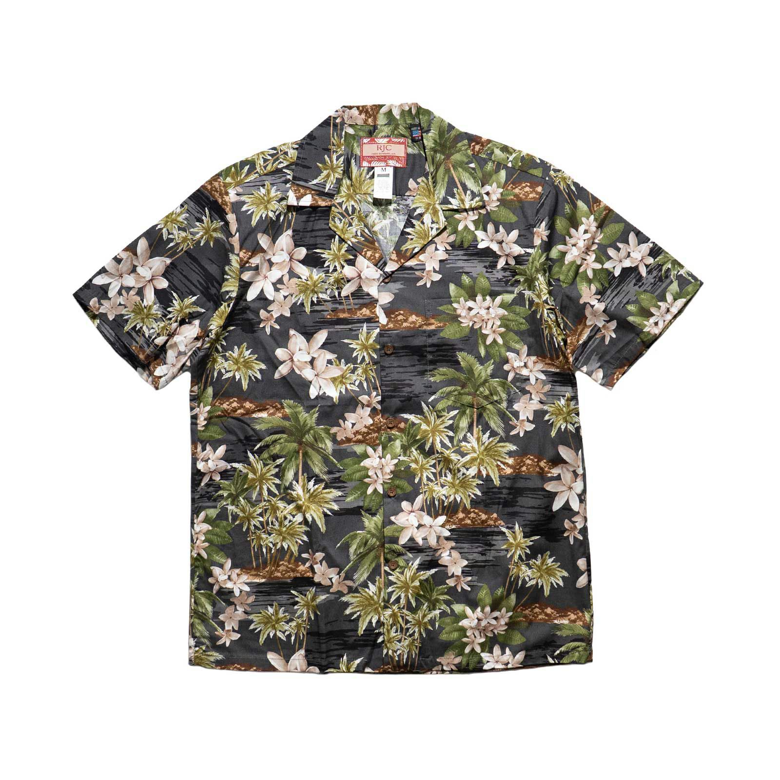 ロバートJクランシーRJC半袖アロハシャツ#102C516ハワイ製