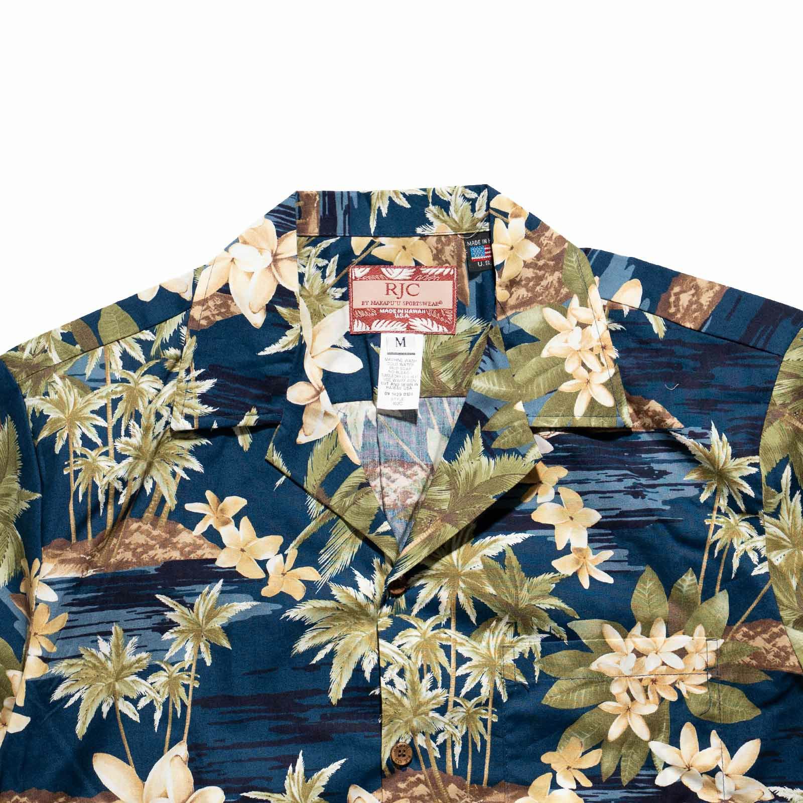 ロバートJクランシーRJC半袖アロハシャツ#102C516ハワイ製