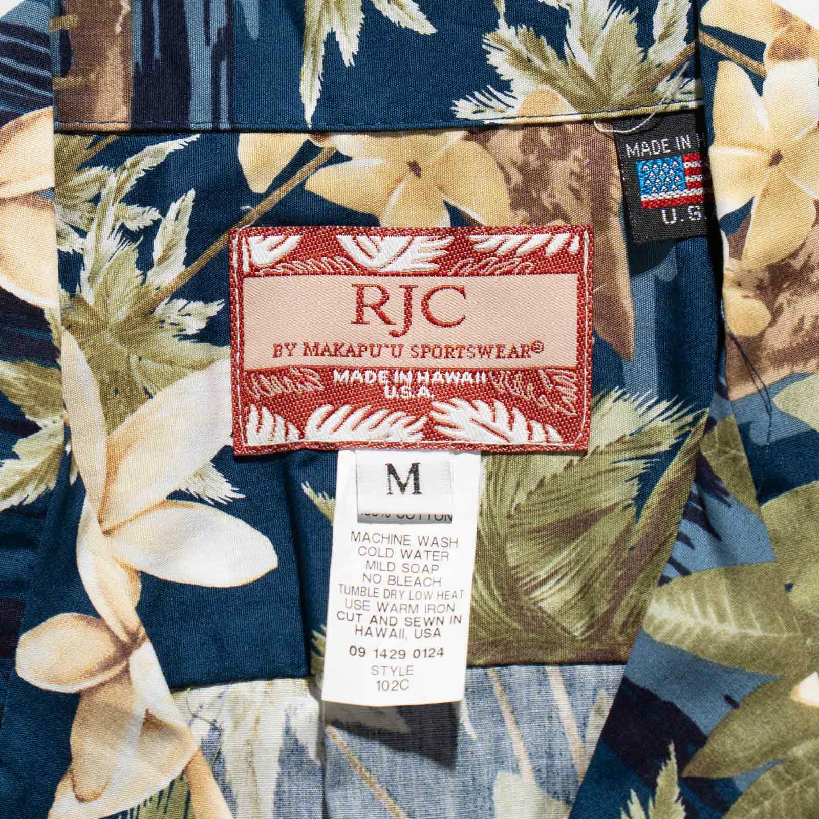 ロバートJクランシーRJC半袖アロハシャツ#102C516ハワイ製