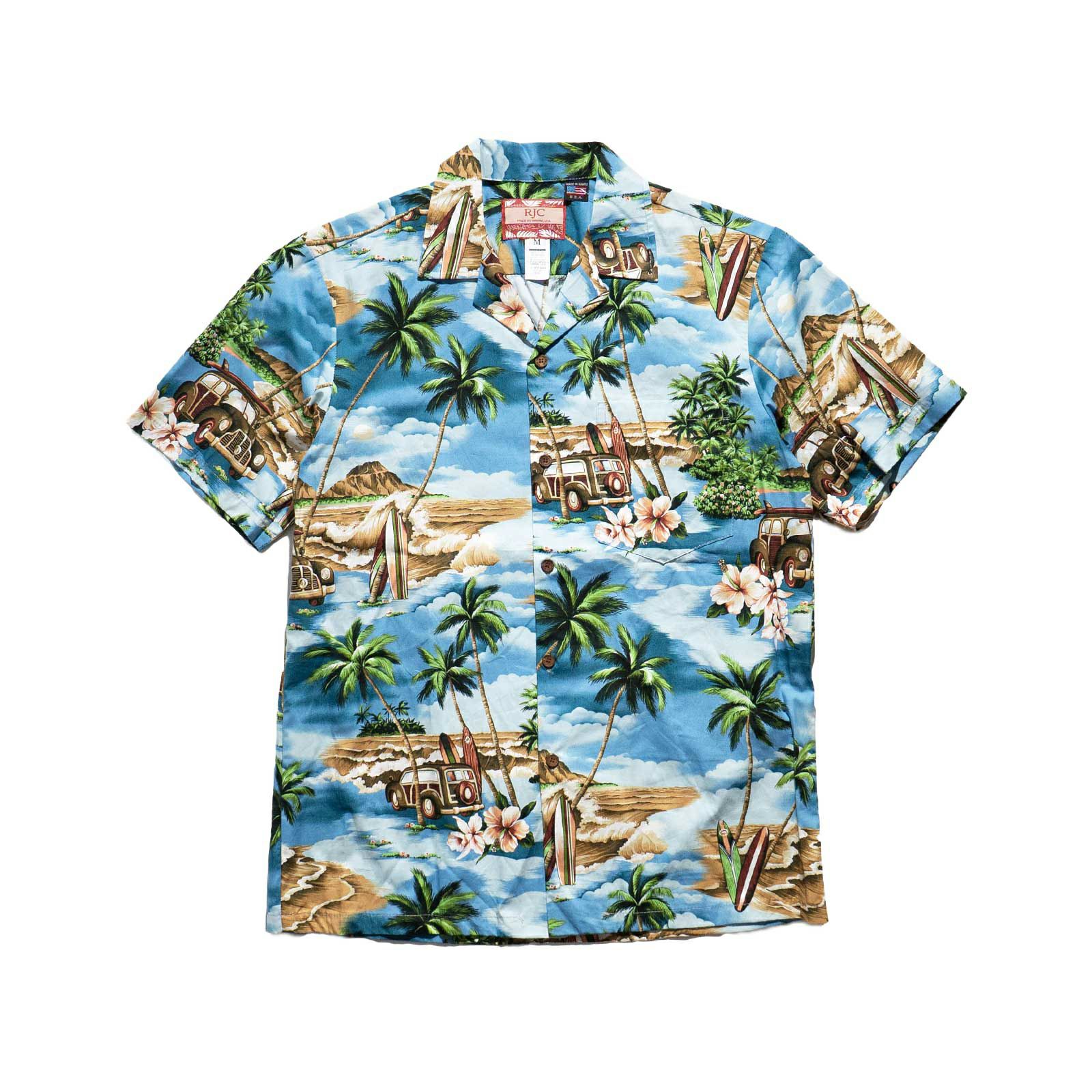 ロバートJクランシーRJC半袖アロハシャツ#102C537ハワイ製