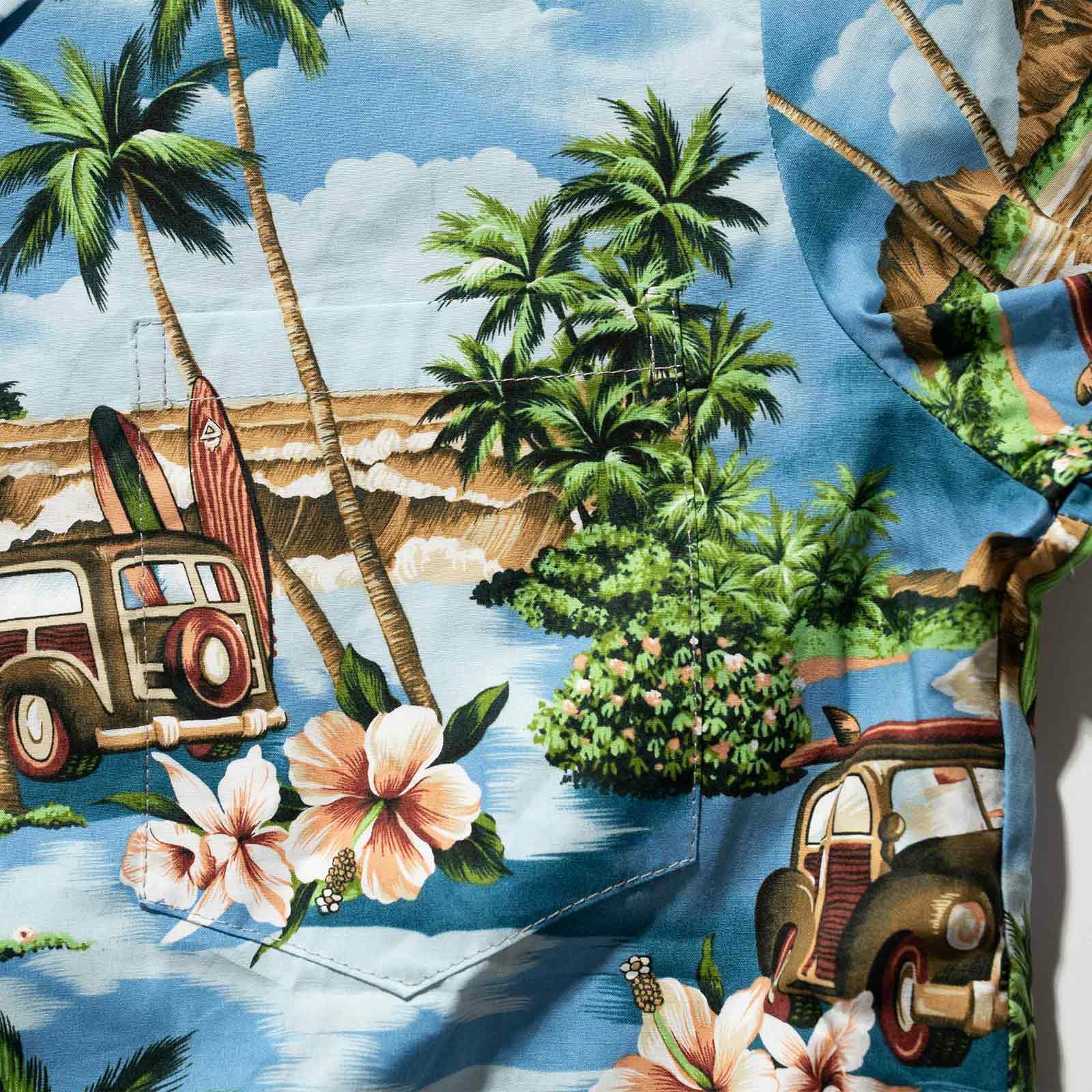 ロバートJクランシーRJC半袖アロハシャツ#102C537ハワイ製