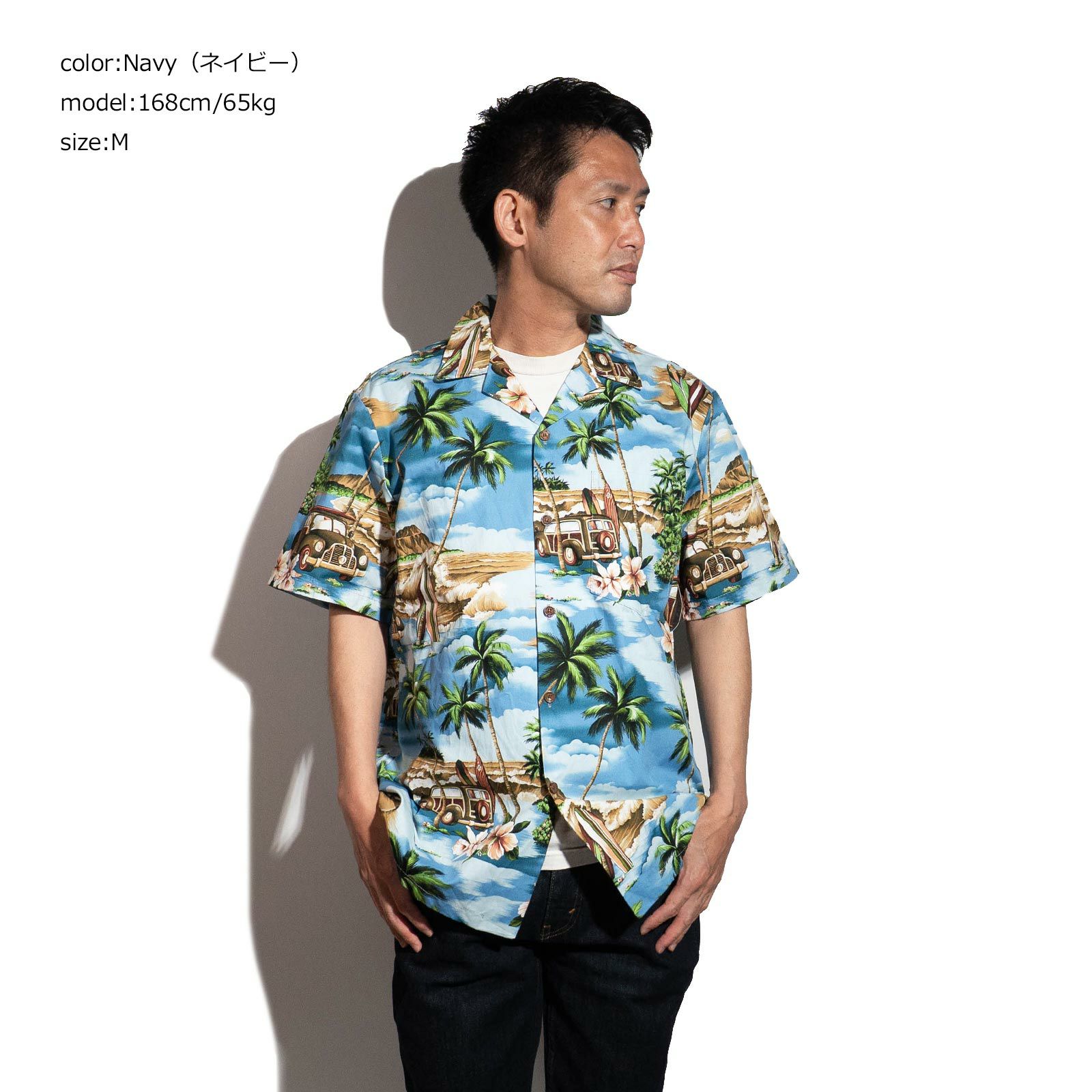 ロバートJクランシーRJC半袖アロハシャツ#102C537ハワイ製