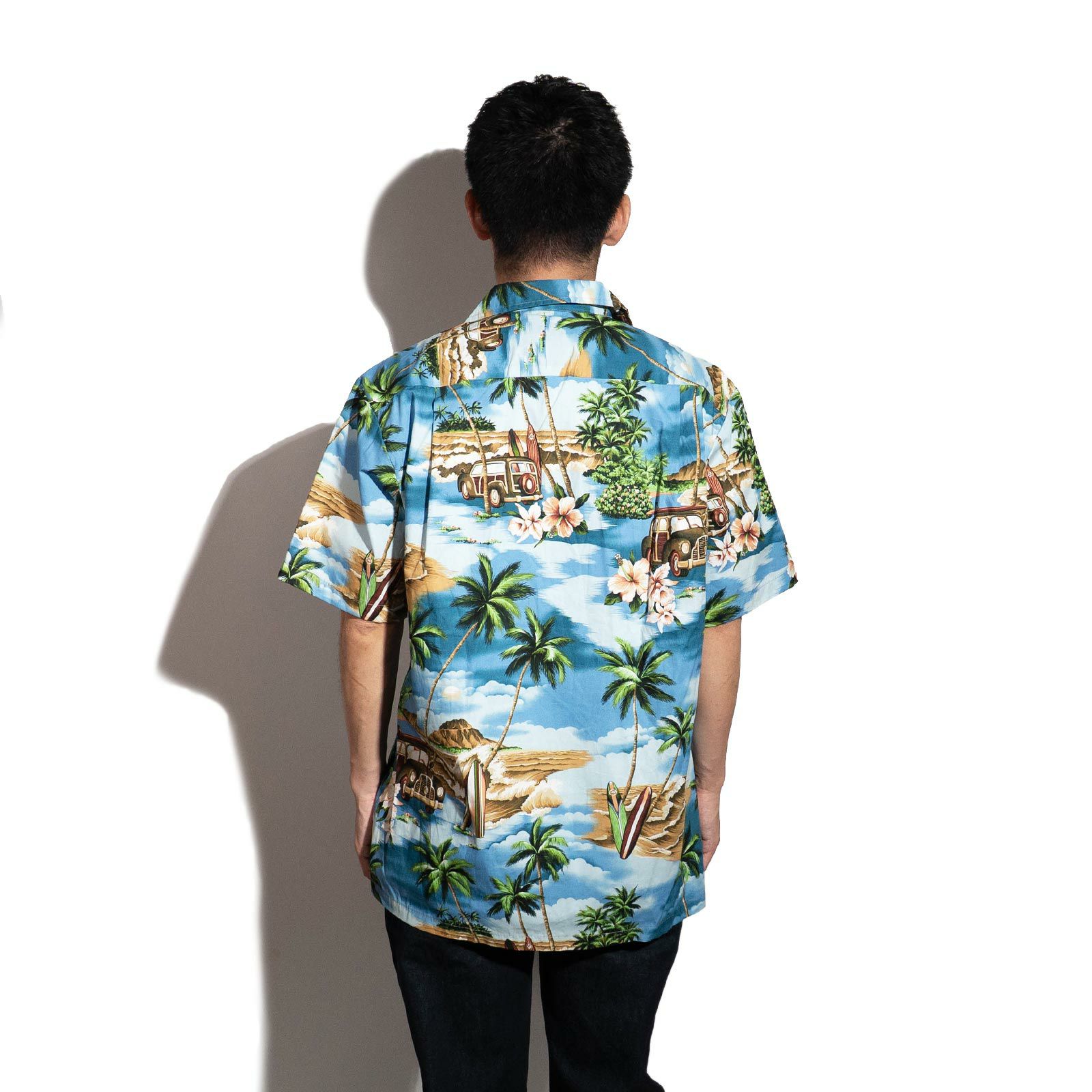 ロバートJクランシーRJC半袖アロハシャツ#102C537ハワイ製