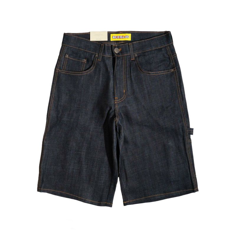 ネオブルーNEOBLUEバギーカーペンターショーツクロススーパーダーク