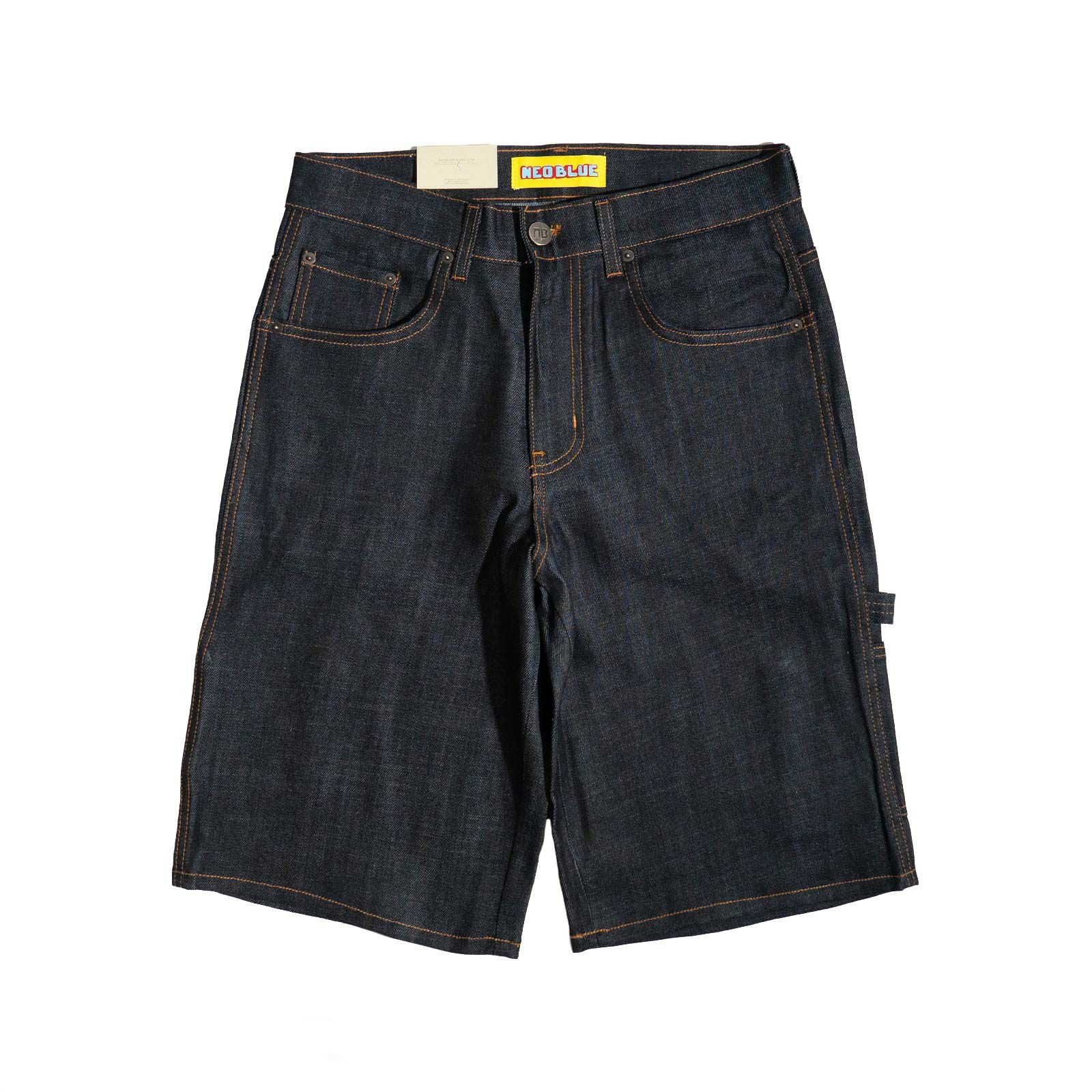 ネオブルーNEOBLUEバギーカーペンターショーツクロススーパーダーク