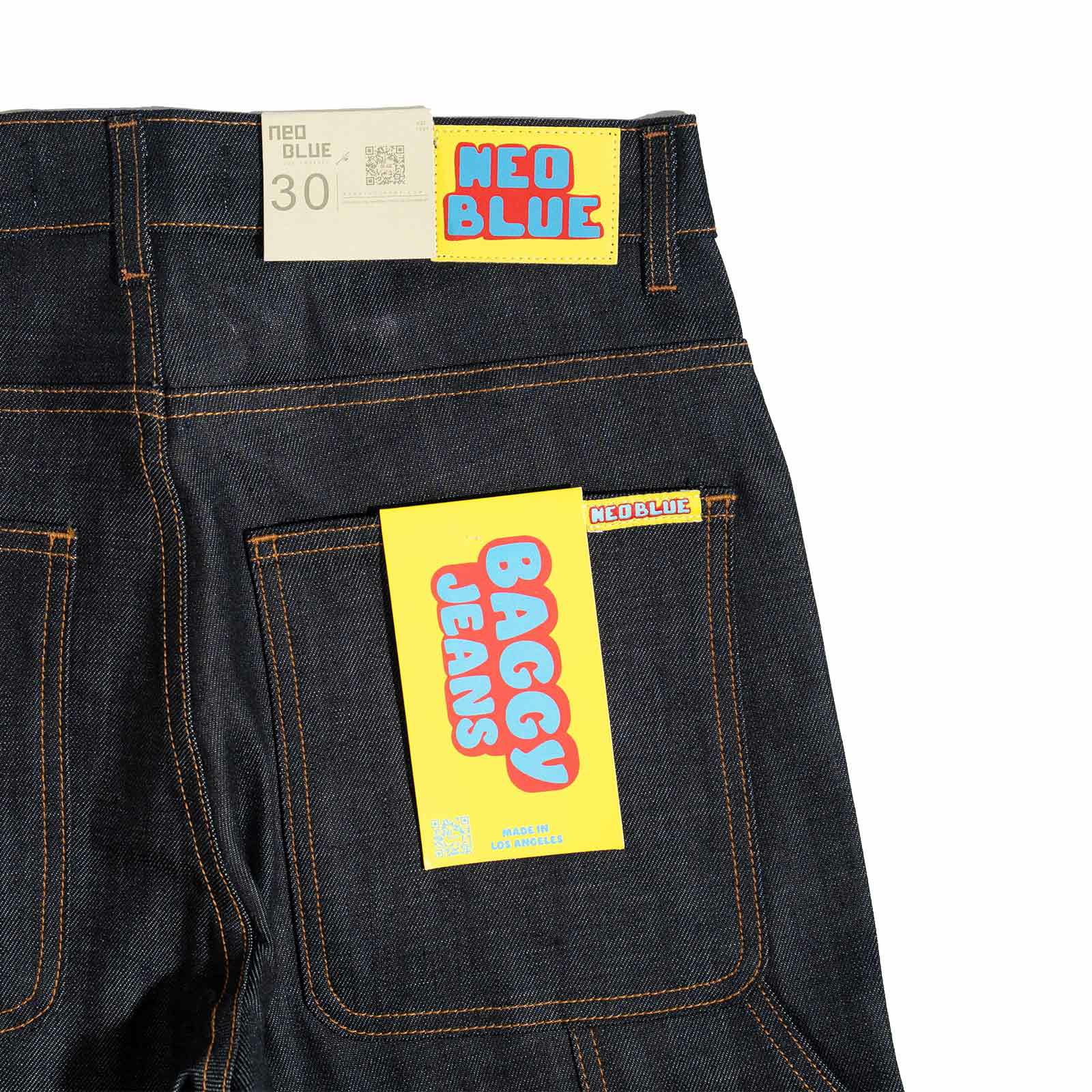 ネオブルーNEOBLUEバギーカーペンターショーツクロススーパーダーク