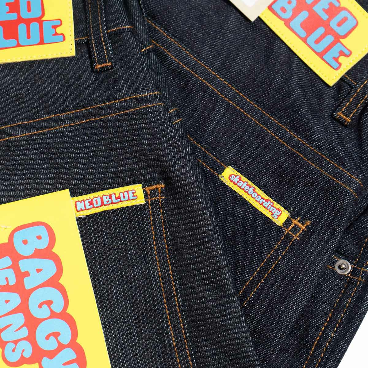 ネオブルーNEOBLUEバギーカーペンターショーツクロススーパーダーク