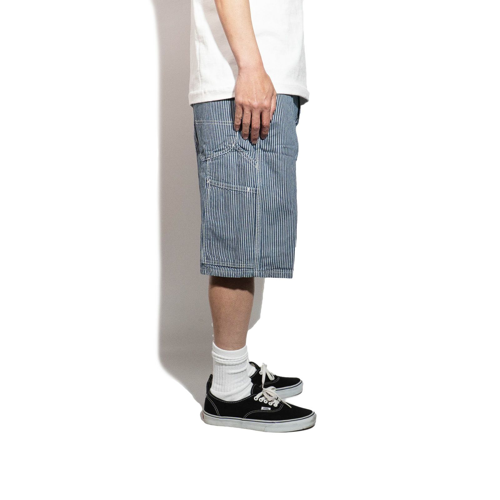 リーLeeレジェンダリーワークウェアカーペンターショーツレイルロードストライプ