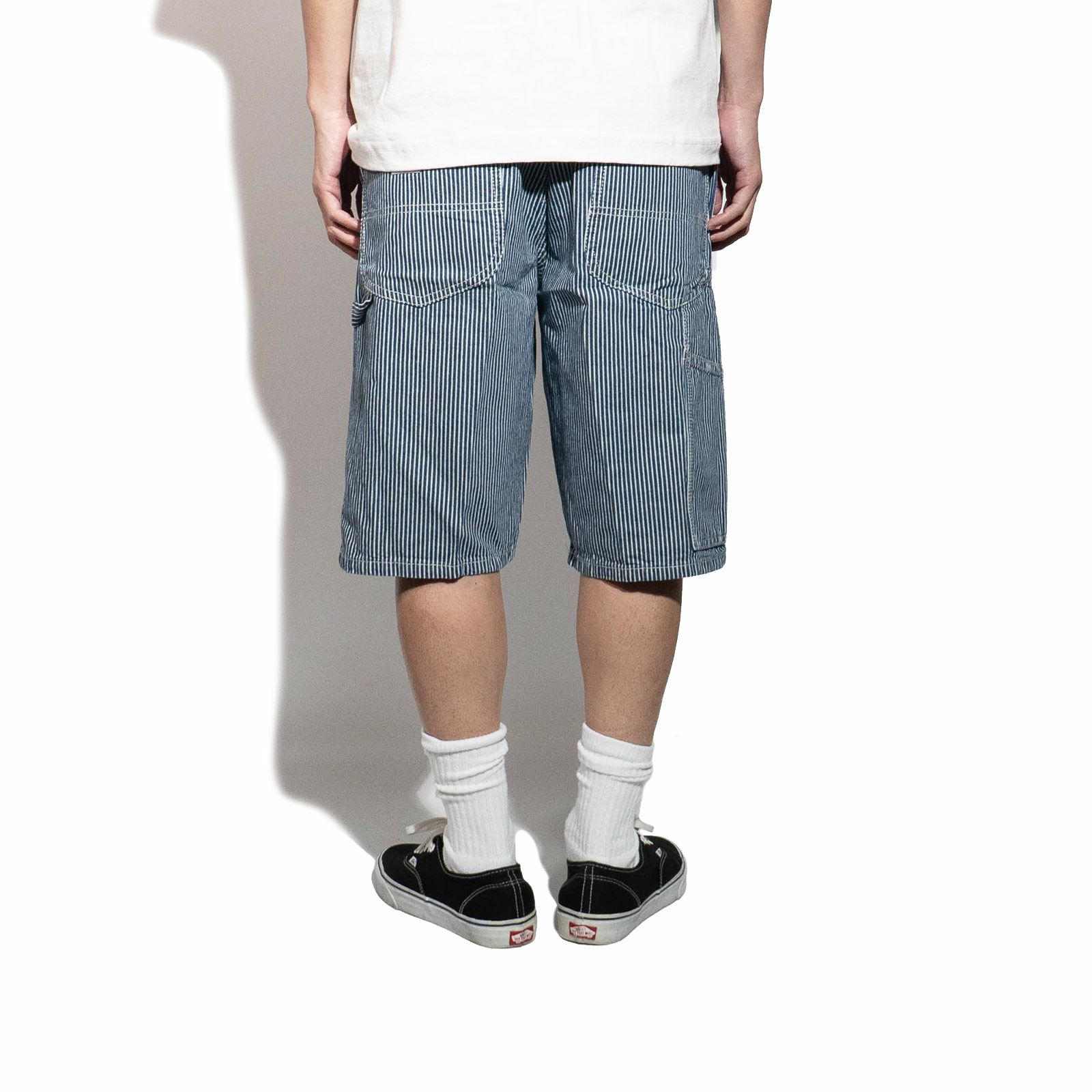 リーLeeレジェンダリーワークウェアカーペンターショーツレイルロードストライプ