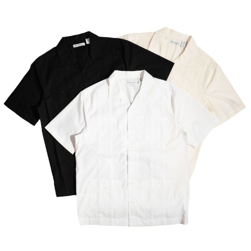 キューバベラCUBAVERAオーセンティックエンブロイダードグァジャベーラシャツ