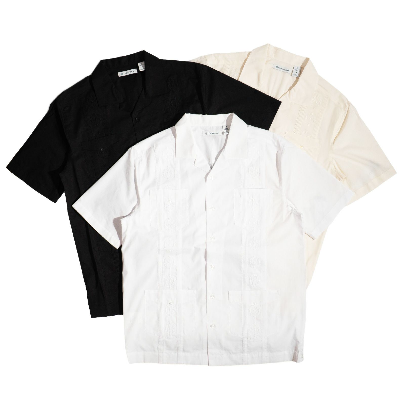 キューバベラCUBAVERAオーセンティックエンブロイダードグァジャベーラシャツ