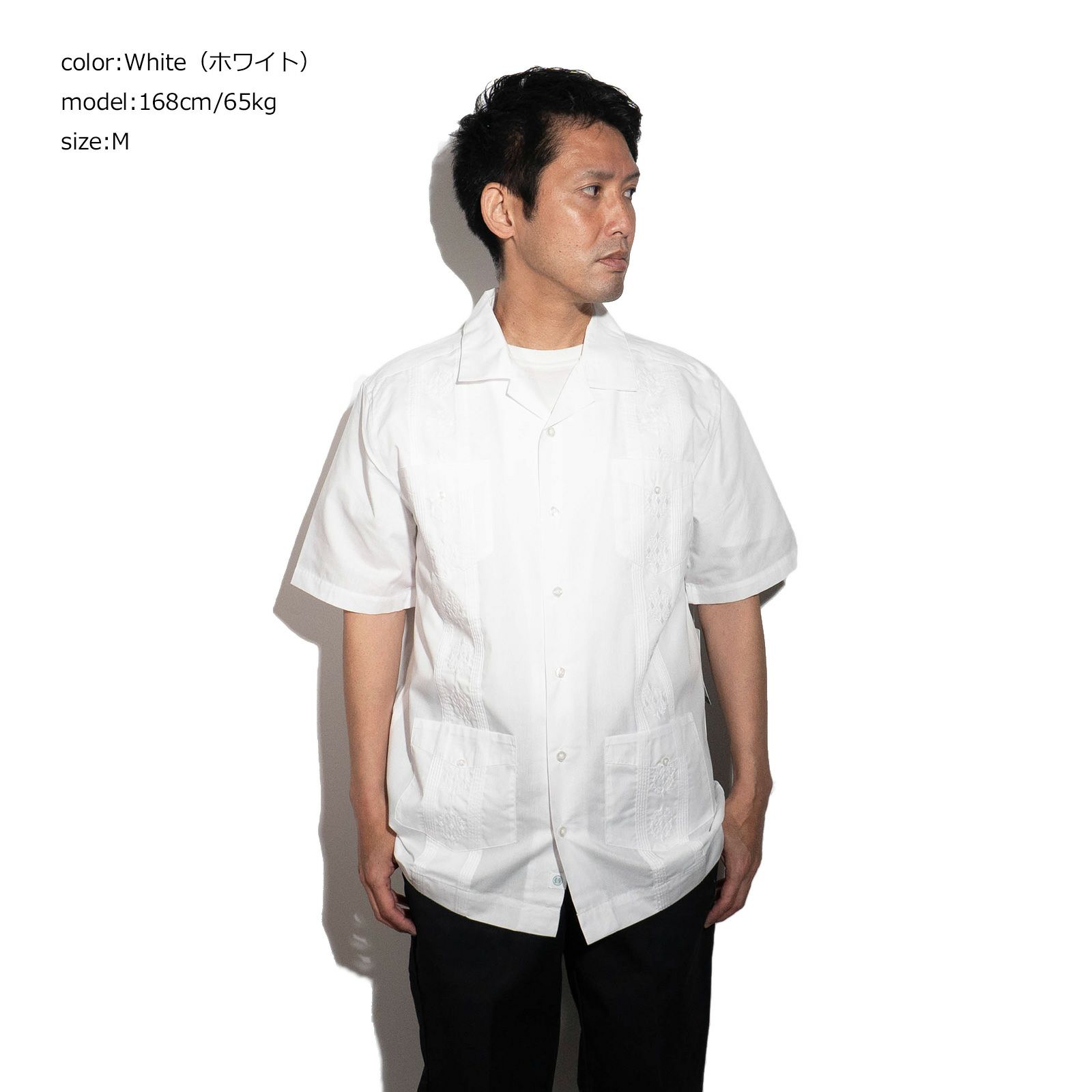 キューバベラCUBAVERAオーセンティックエンブロイダードグァジャベーラシャツ