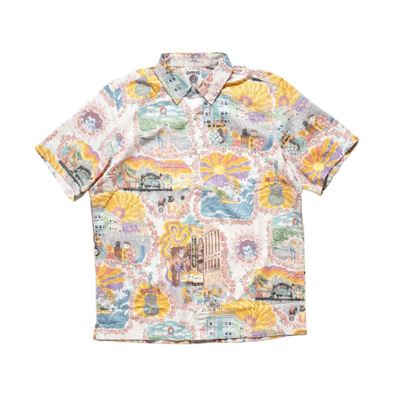 レインスプーナーREYNSPOONER半袖アロハシャツフルオープングレイトフルデッドレジェンダリーショウズ