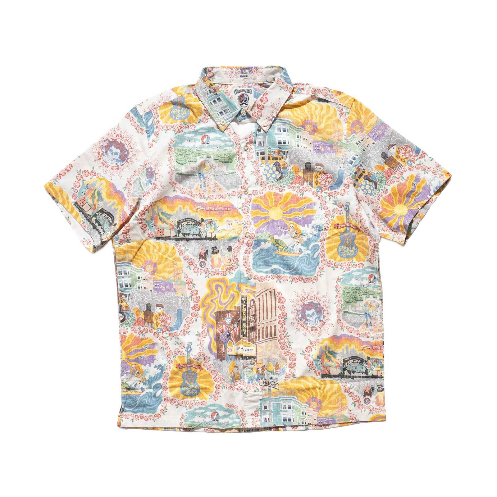 レインスプーナーREYNSPOONER半袖アロハシャツフルオープングレイトフルデッドレジェンダリーショウズ