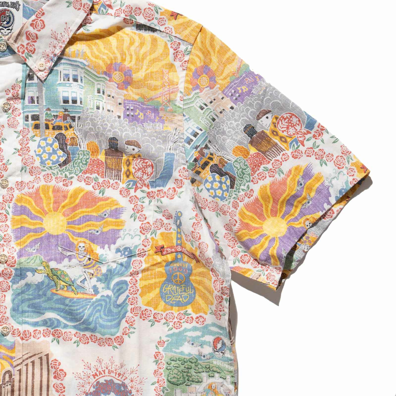 レインスプーナーREYNSPOONER半袖アロハシャツフルオープングレイトフルデッドレジェンダリーショウズ