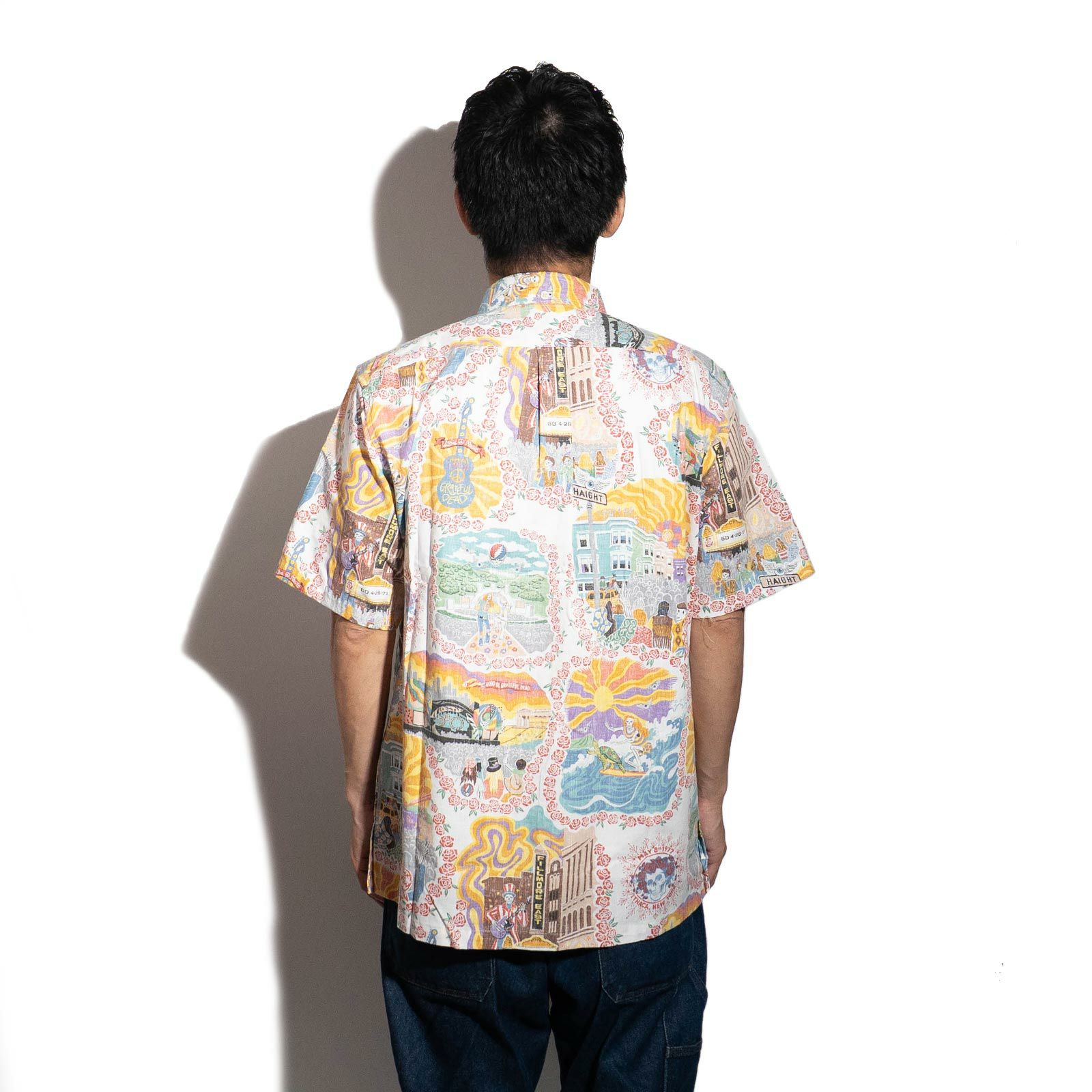 レインスプーナーREYNSPOONER半袖アロハシャツフルオープングレイトフルデッドレジェンダリーショウズ