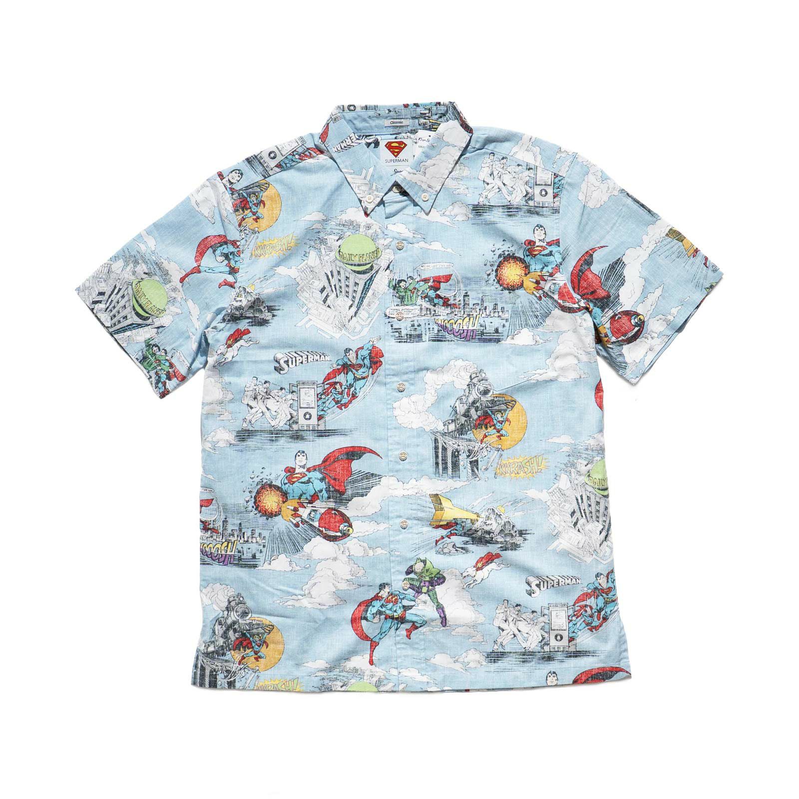 レインスプーナー×スーパーマンREYNSPOONERXSUPERMAN半袖アロハシャツクラークケント