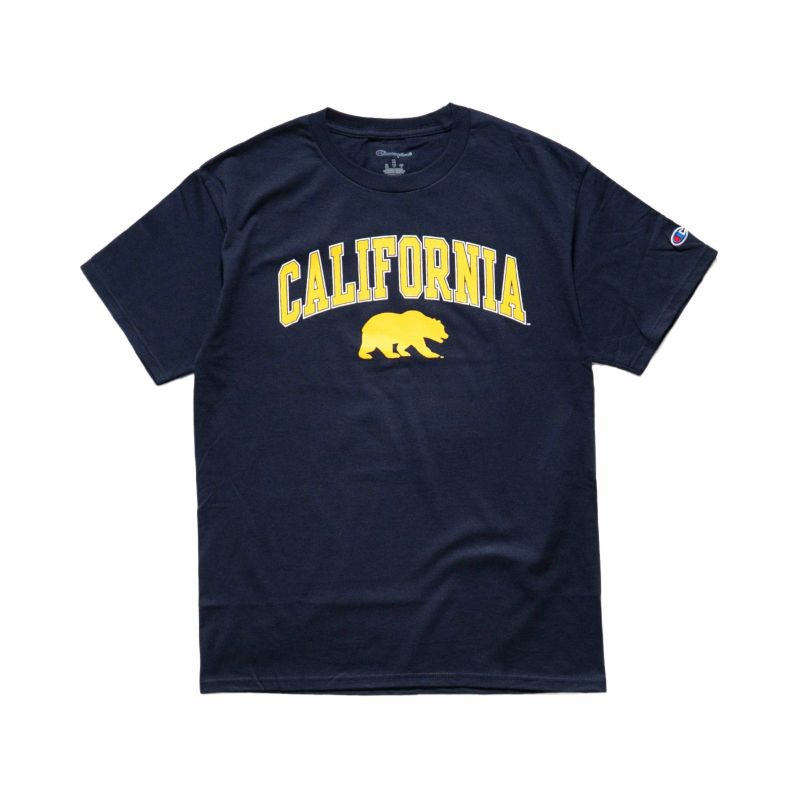 UCBERKELEYオフィシャルロゴカレッジTシャツチャンピオンボディ
