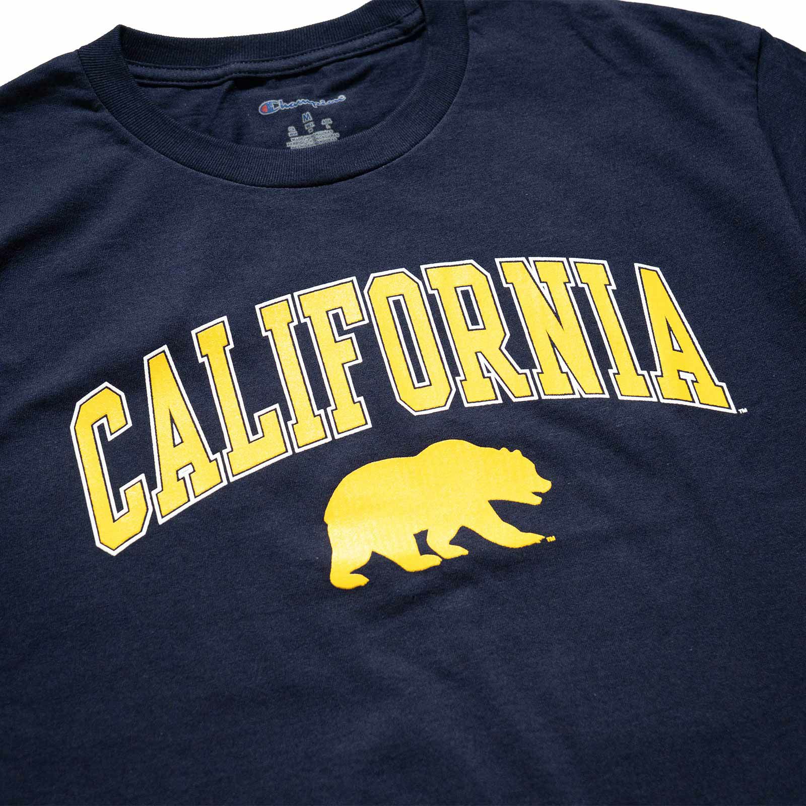 UCBERKELEYオフィシャルロゴカレッジTシャツチャンピオンボディ