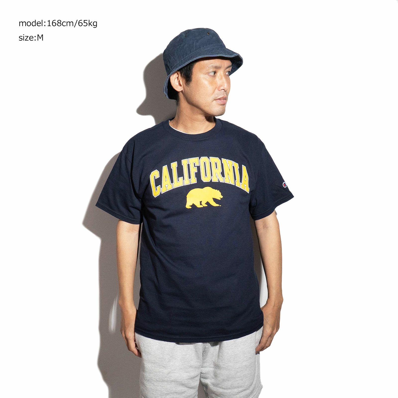 UCBERKELEYオフィシャルロゴカレッジTシャツチャンピオンボディ