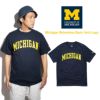 UNIVERSITYOFMICHIGANオフィシャルロゴカレッジTシャツチャンピオンボディ