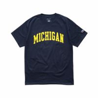 UNIVERSITYOFMICHIGANオフィシャルロゴカレッジTシャツチャンピオンボディ