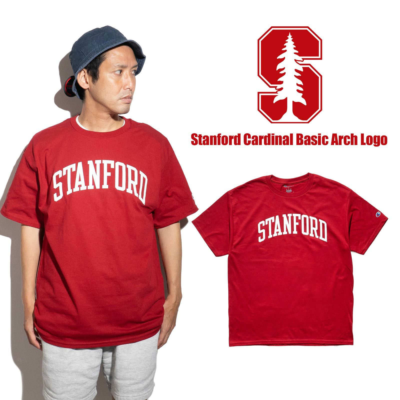 STANFORDUNIVERSITYオフィシャルロゴカレッジTシャツチャンピオンボディ