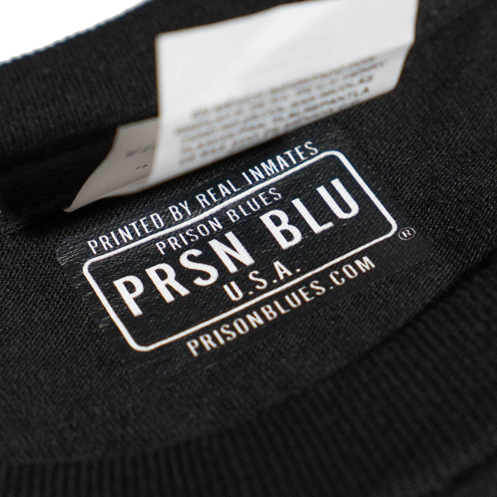 プリズンブルースPRISONBLUES半袖USAクロームプレートロゴTシャツ