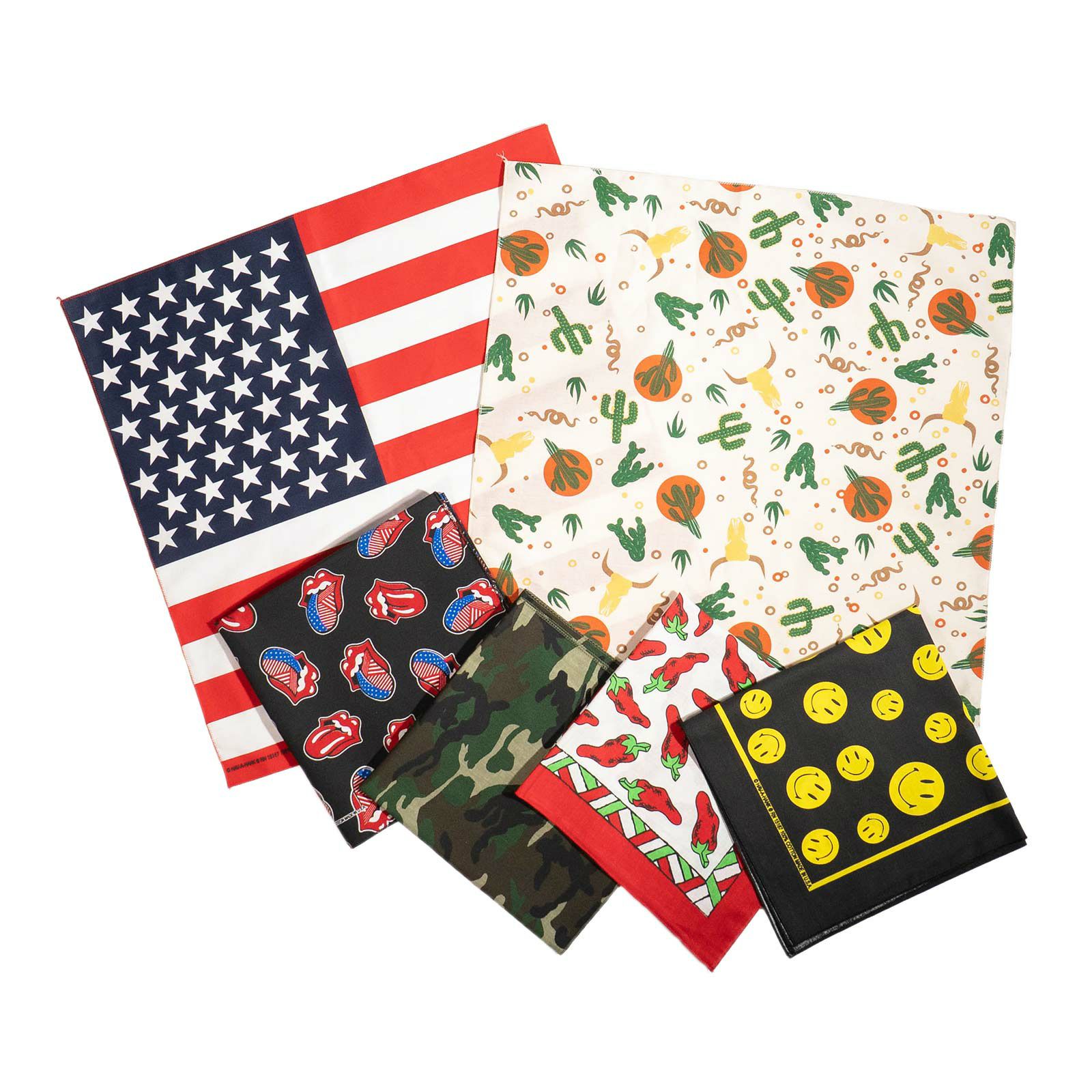 ハバハンクHAV-A-HANKプリントバンダナ総柄