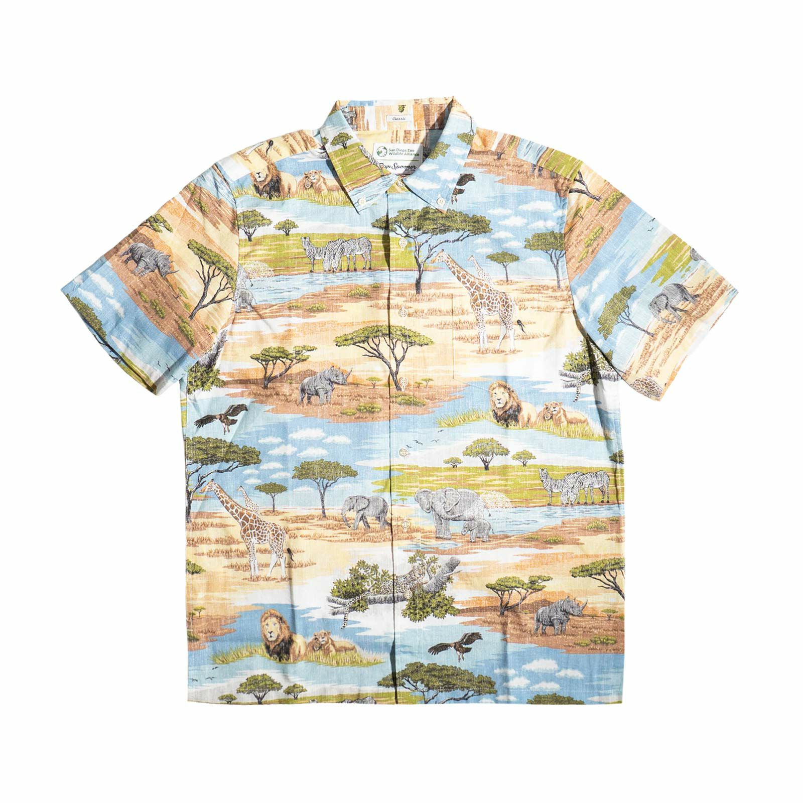 レインスプーナーREYNSPOONERアフリカンサバンナ半袖アロハシャツ