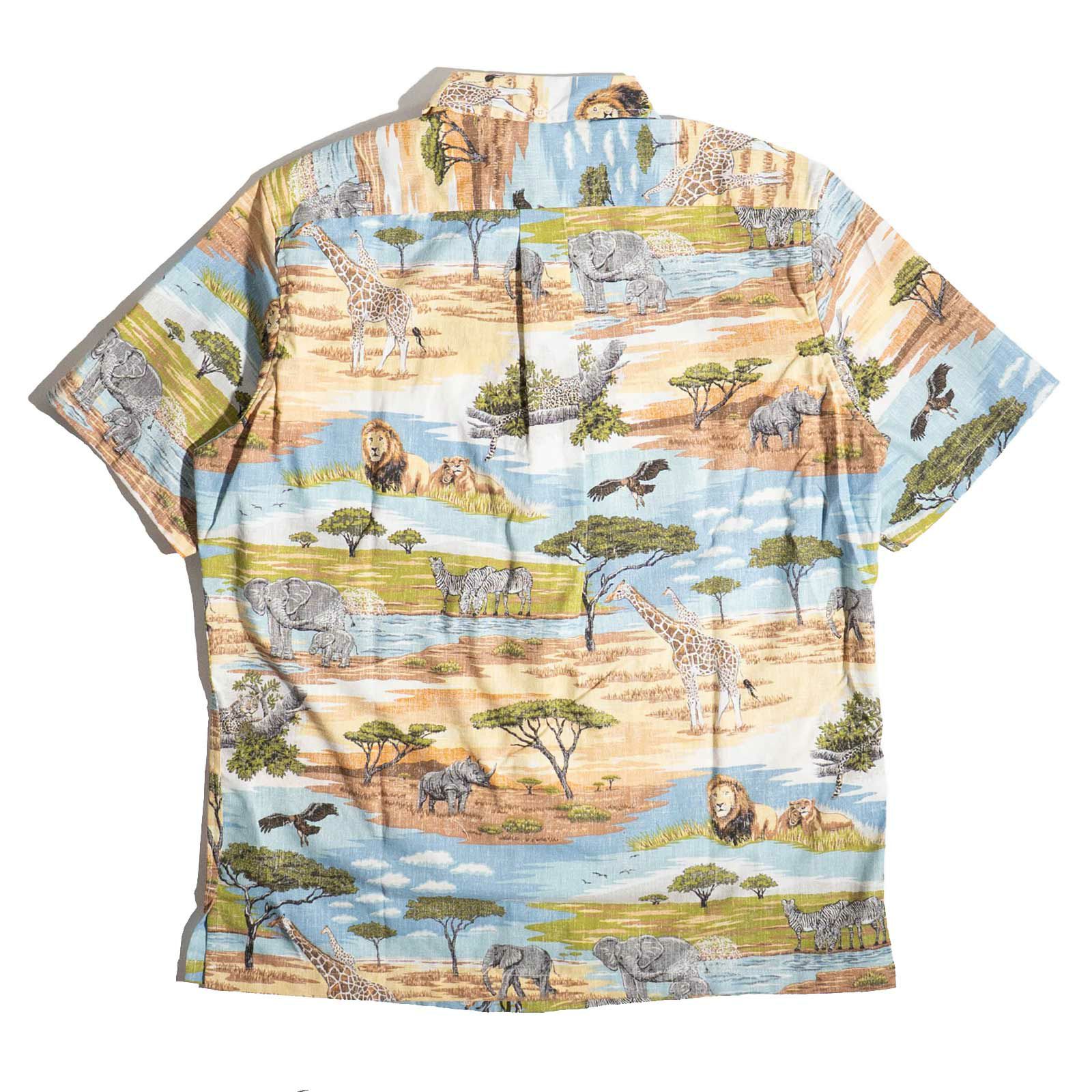 レインスプーナーREYNSPOONERアフリカンサバンナ半袖アロハシャツ