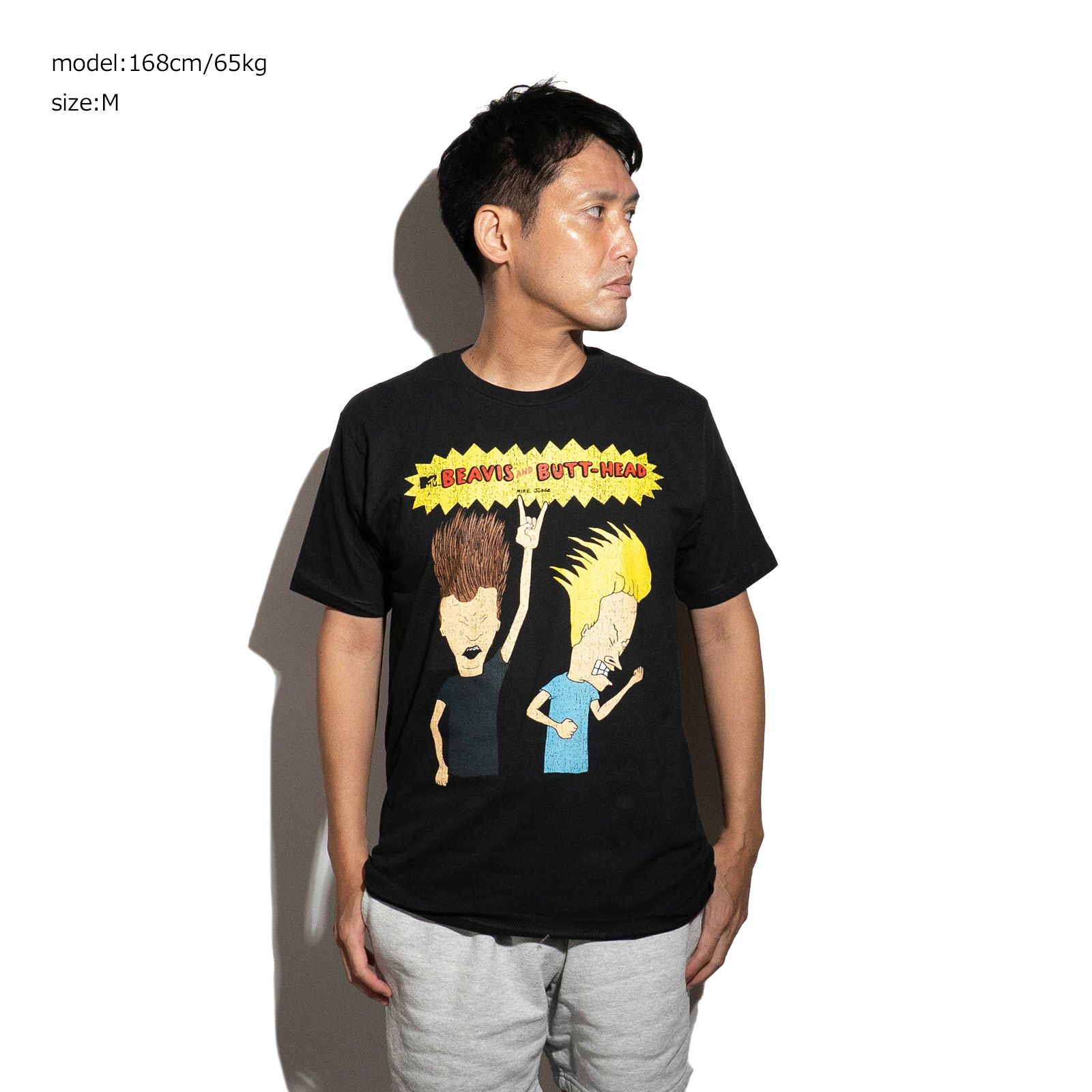 アメリカンクラシックスAMERICANCLASSICSアニメTシャツビーバス＆バットヘッドロッキンアウト