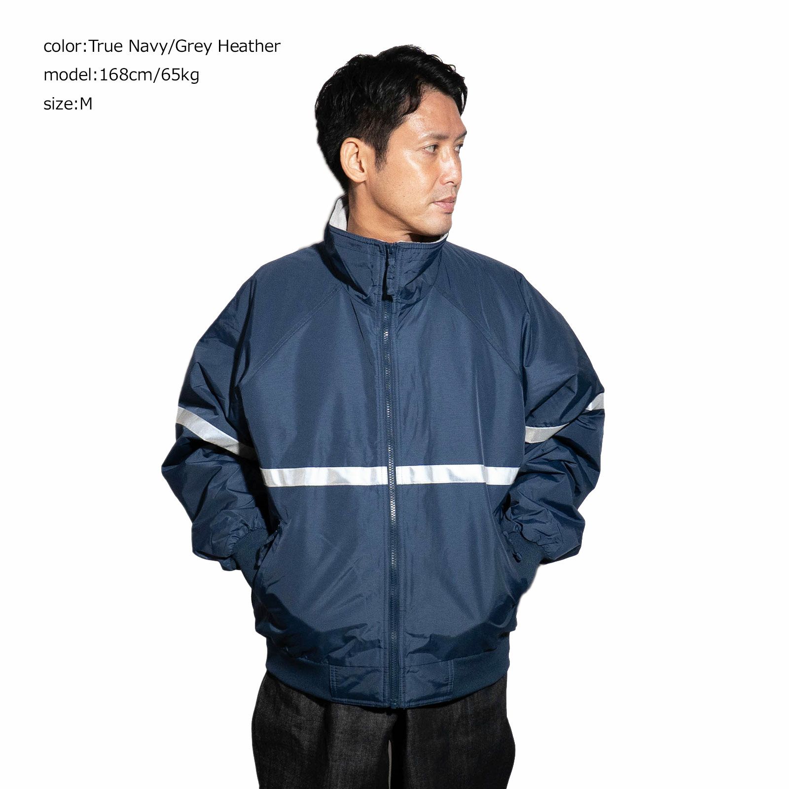 ポートオーソリティPORTAUTHORITYチャレンジャージャケットリフレクティブテーピング