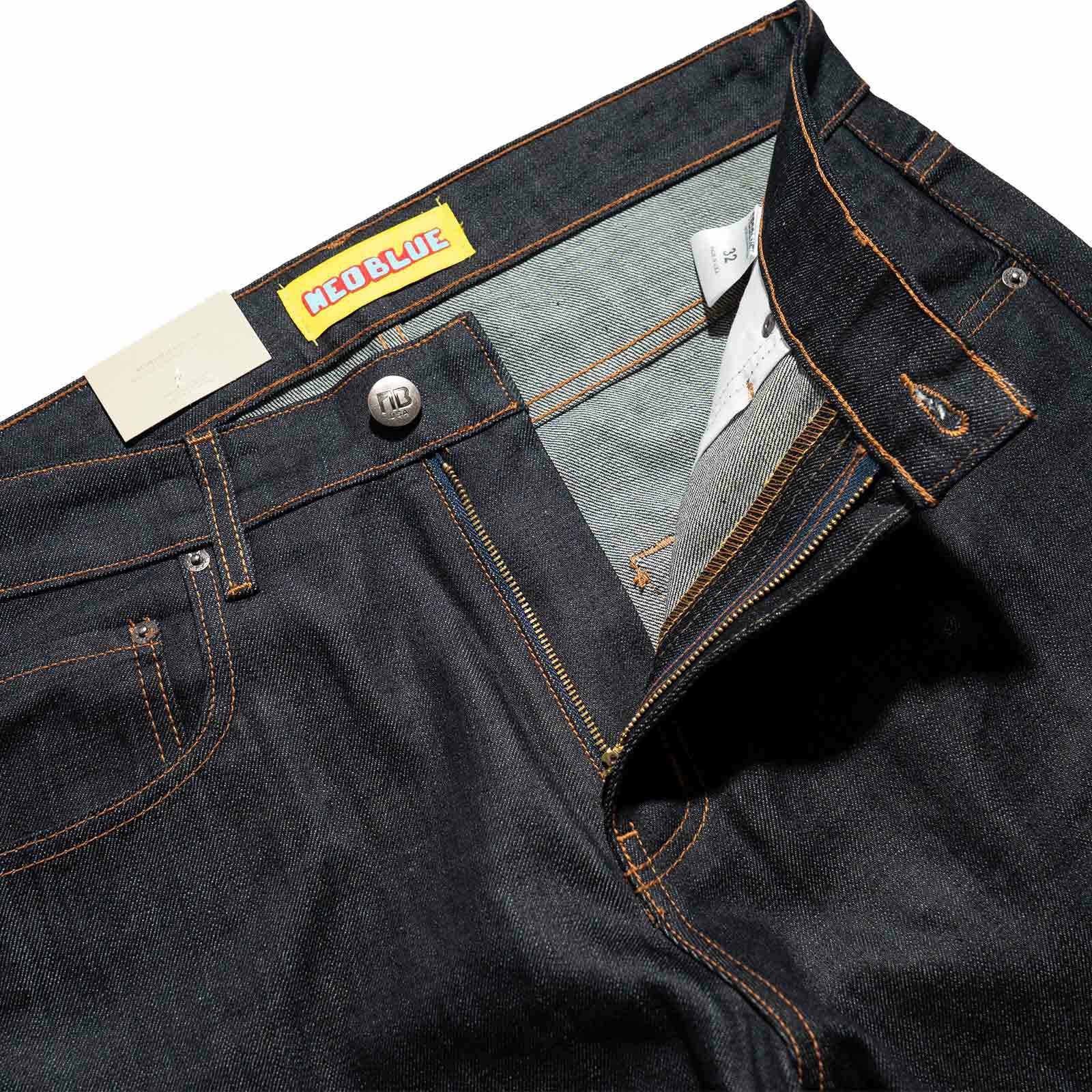ネオブルーNEOBLUEバギージーンズスーパーダークNX-529