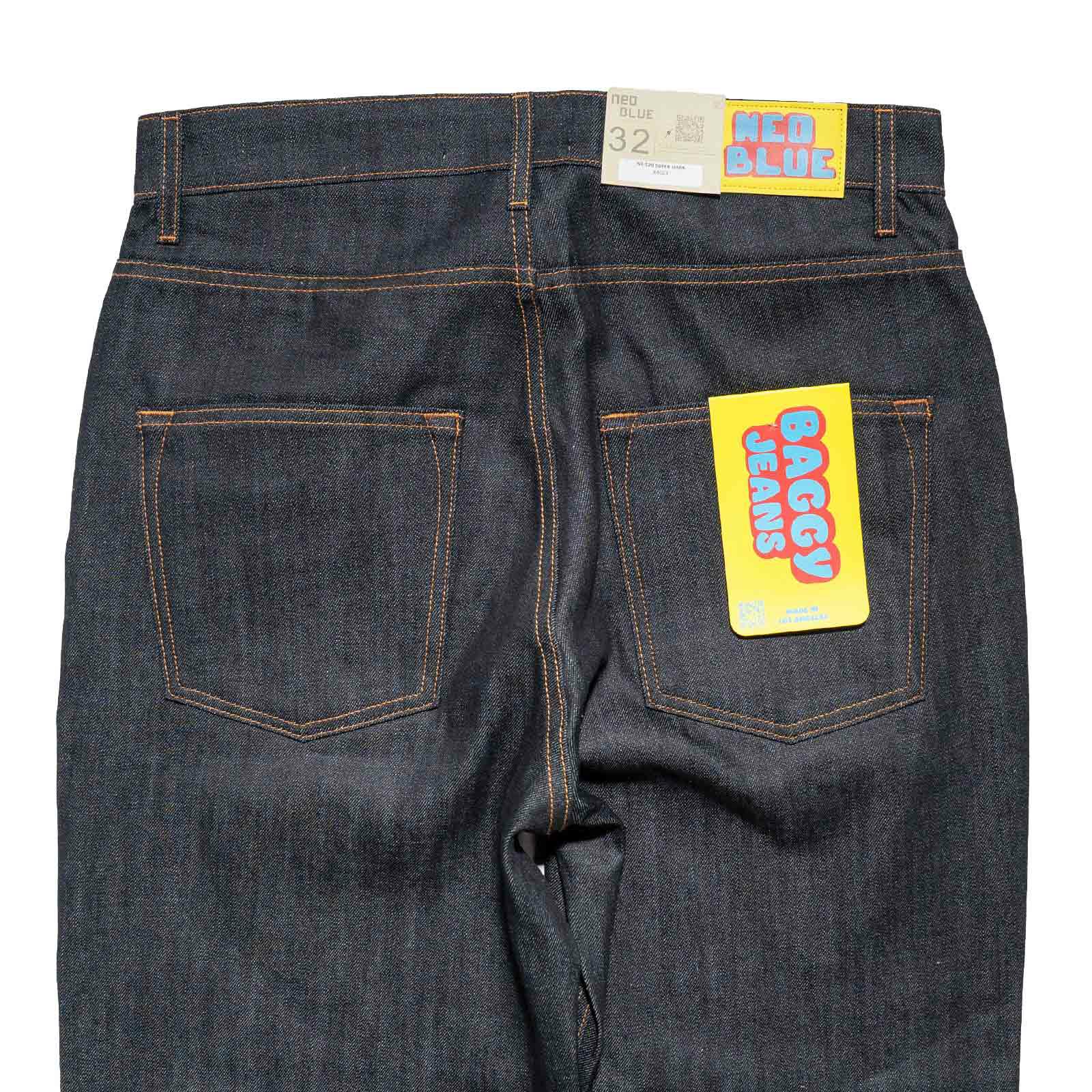 ネオブルーNEOBLUEバギージーンズスーパーダークNX-529