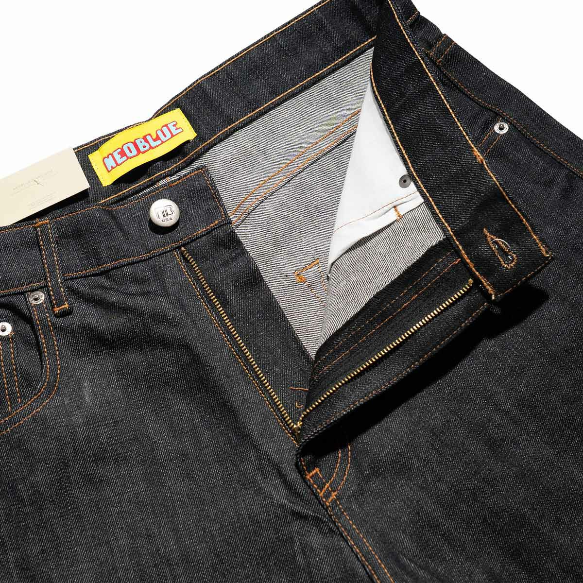 NEOBLUEバギージーンズインディゴブラックNX-558