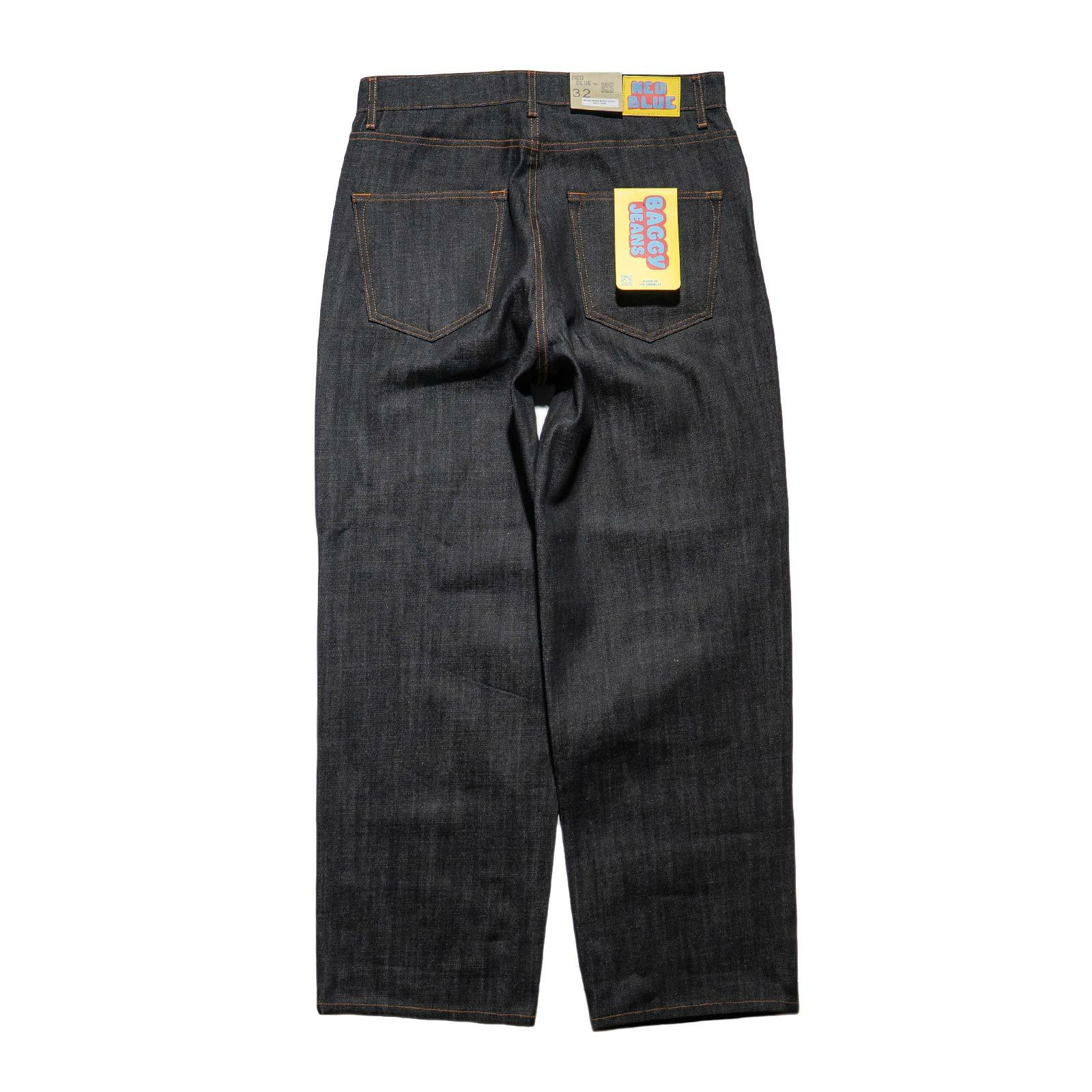NEOBLUEバギージーンズインディゴブラックNX-558