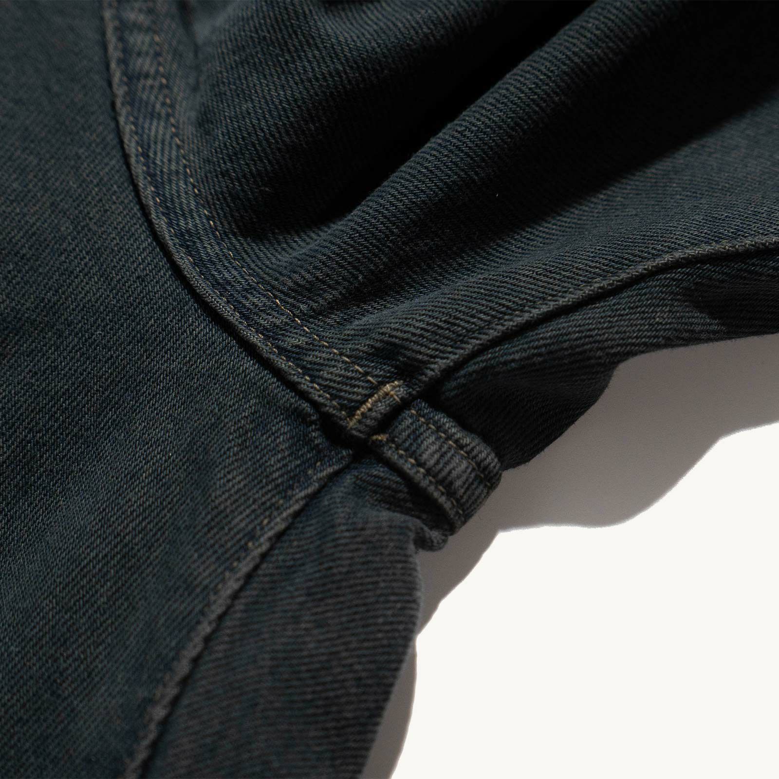 オーセンAUTHENヴィンテージワイドレッグオーバーダイブラックAUT-077-107