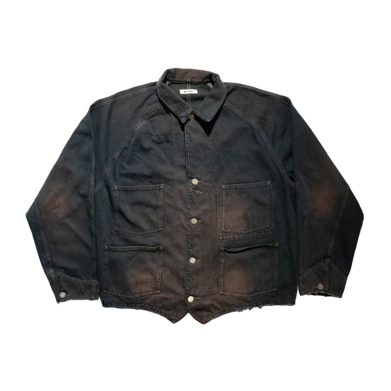 オーセンAUTHENヴィンテージエンジニアジャケットオーバーダイブラックAUT-094-107