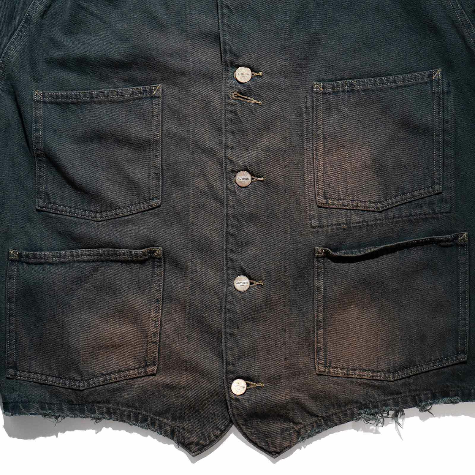 オーセンAUTHENヴィンテージエンジニアジャケットオーバーダイブラックAUT-094-107