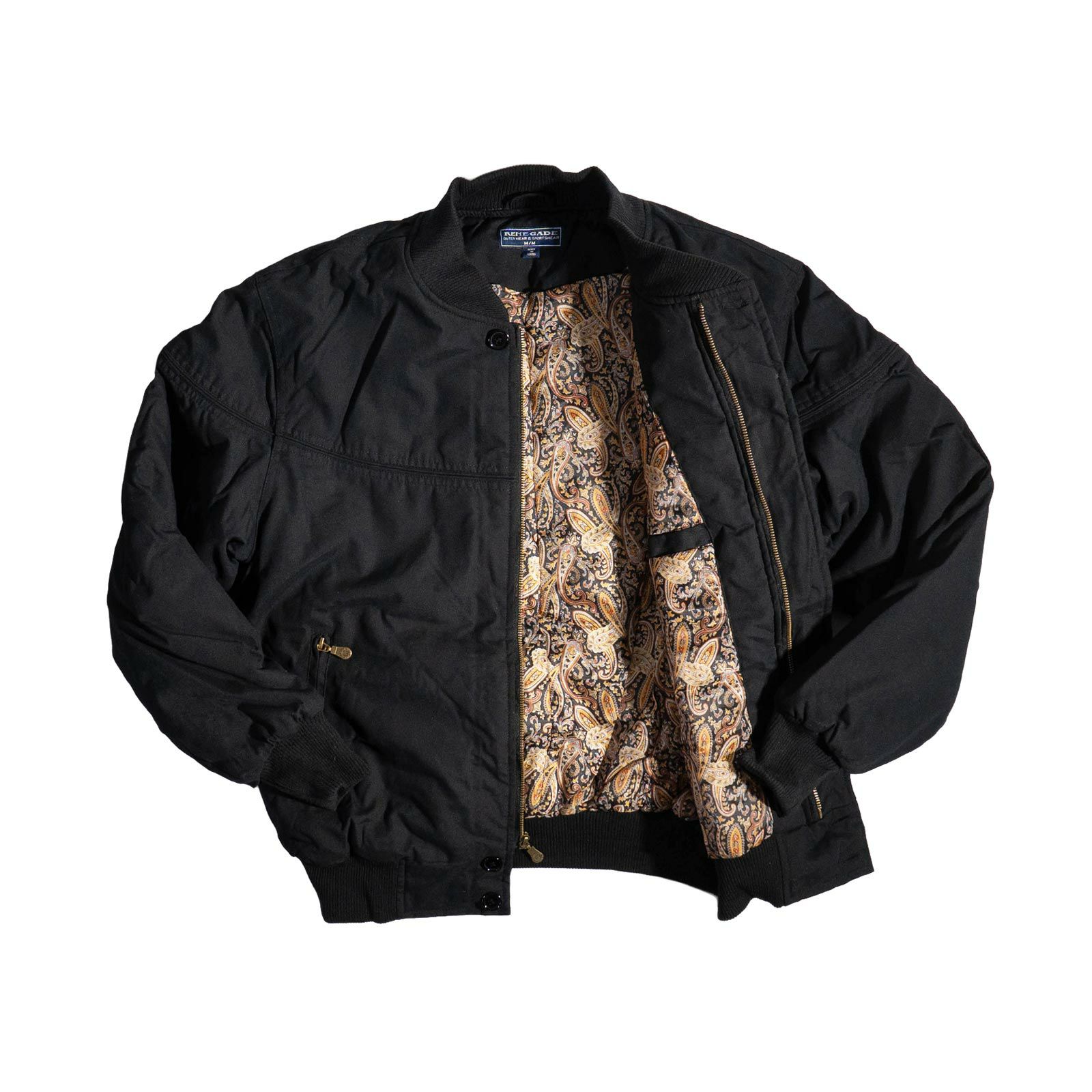 レネゲードスポーツウエアRENEGADEsportswearパデッドナイロンラインドダービージャケット