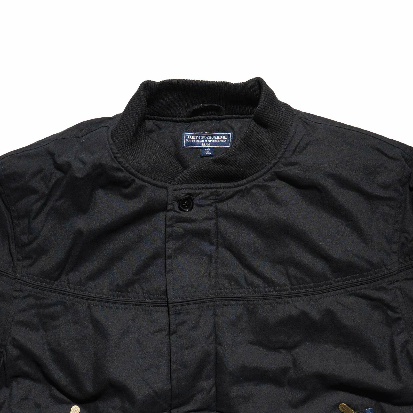 レネゲードスポーツウエアRENEGADEsportswearパデッドナイロンラインドダービージャケット