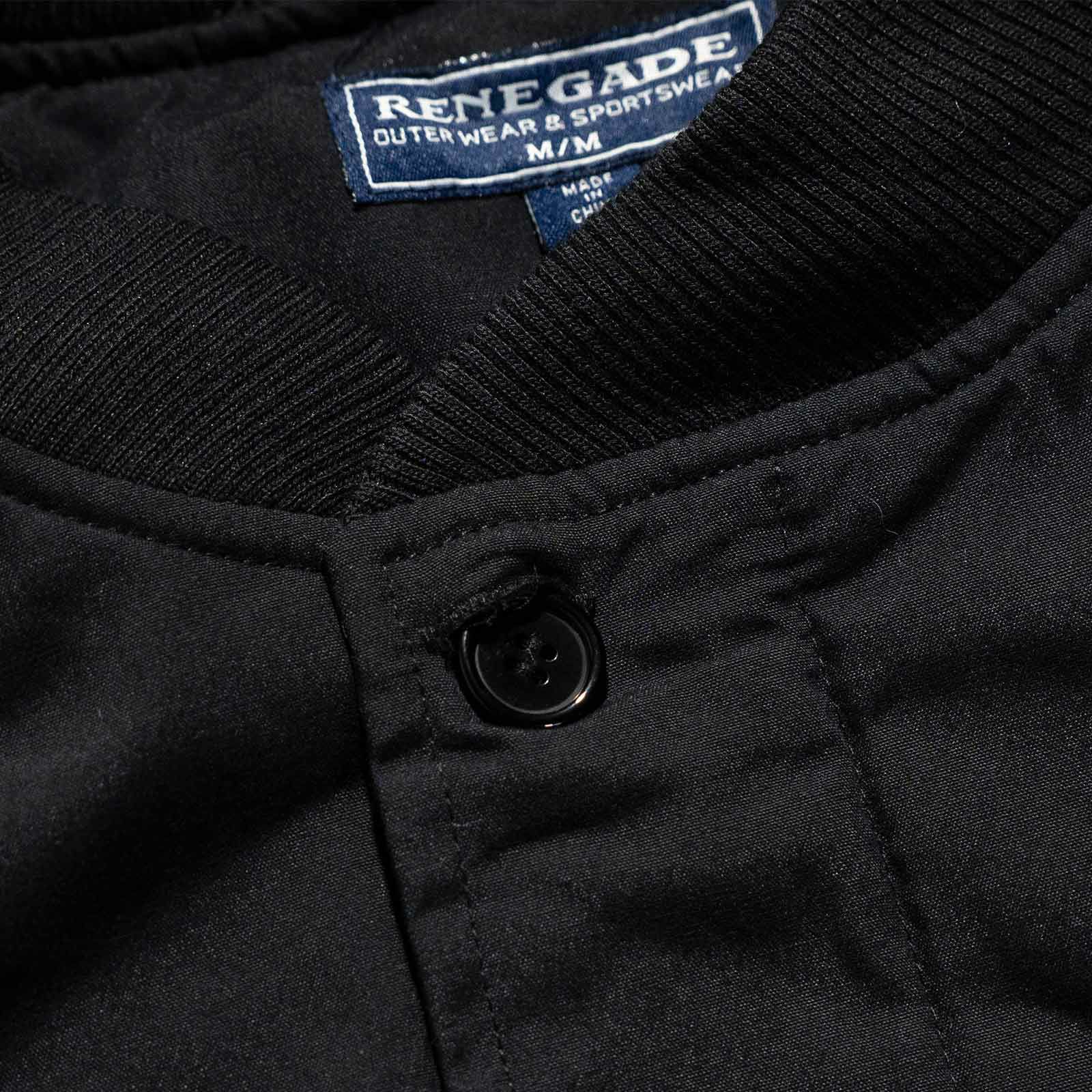 レネゲードスポーツウエアRENEGADEsportswearパデッドナイロンラインドダービージャケット