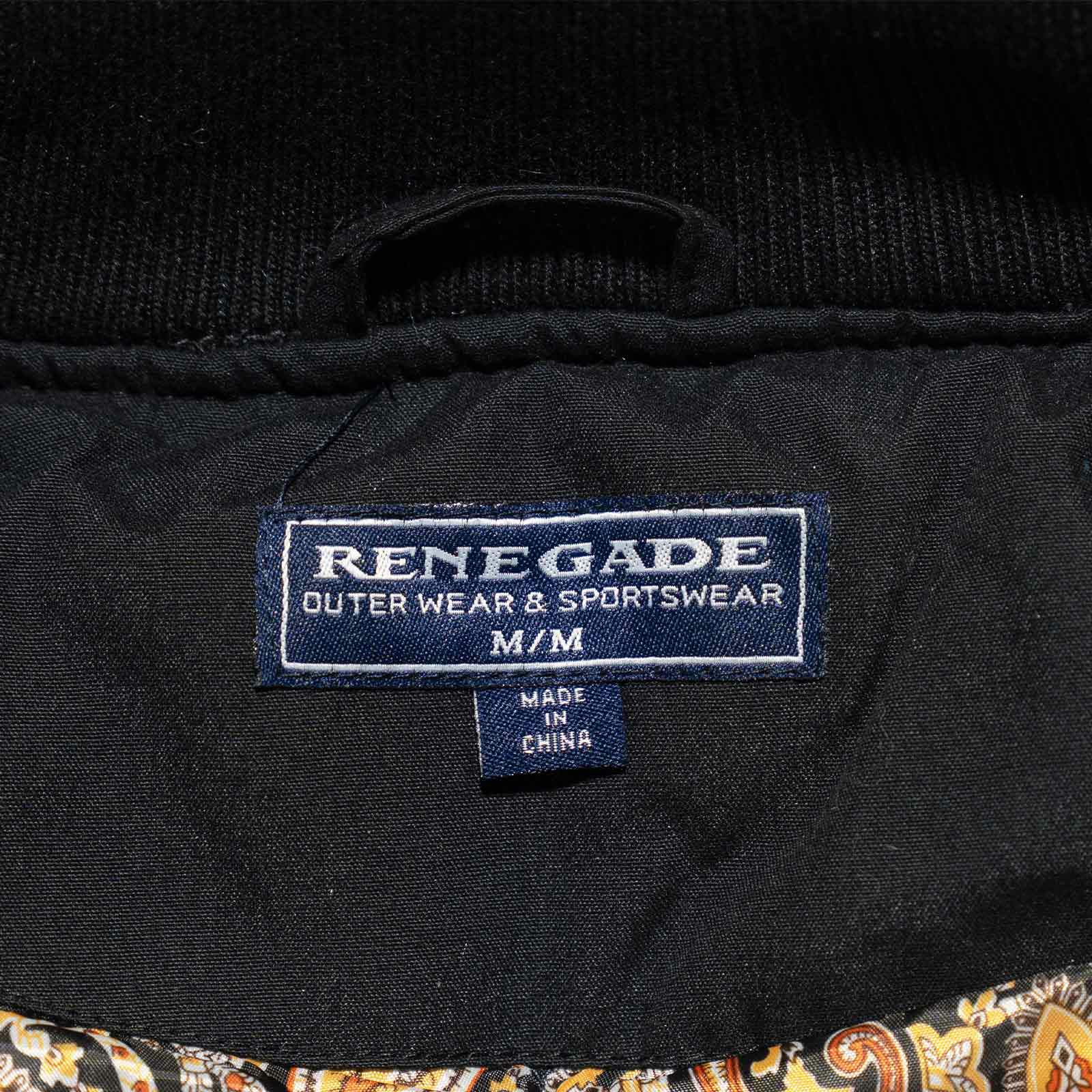 レネゲードスポーツウエアRENEGADEsportswearパデッドナイロンラインドダービージャケット