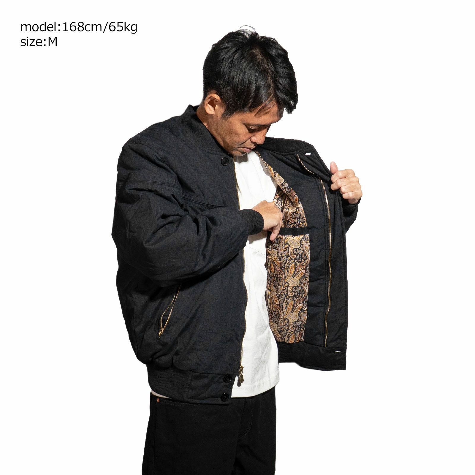 レネゲードスポーツウエアRENEGADEsportswearパデッドナイロンラインドダービージャケット