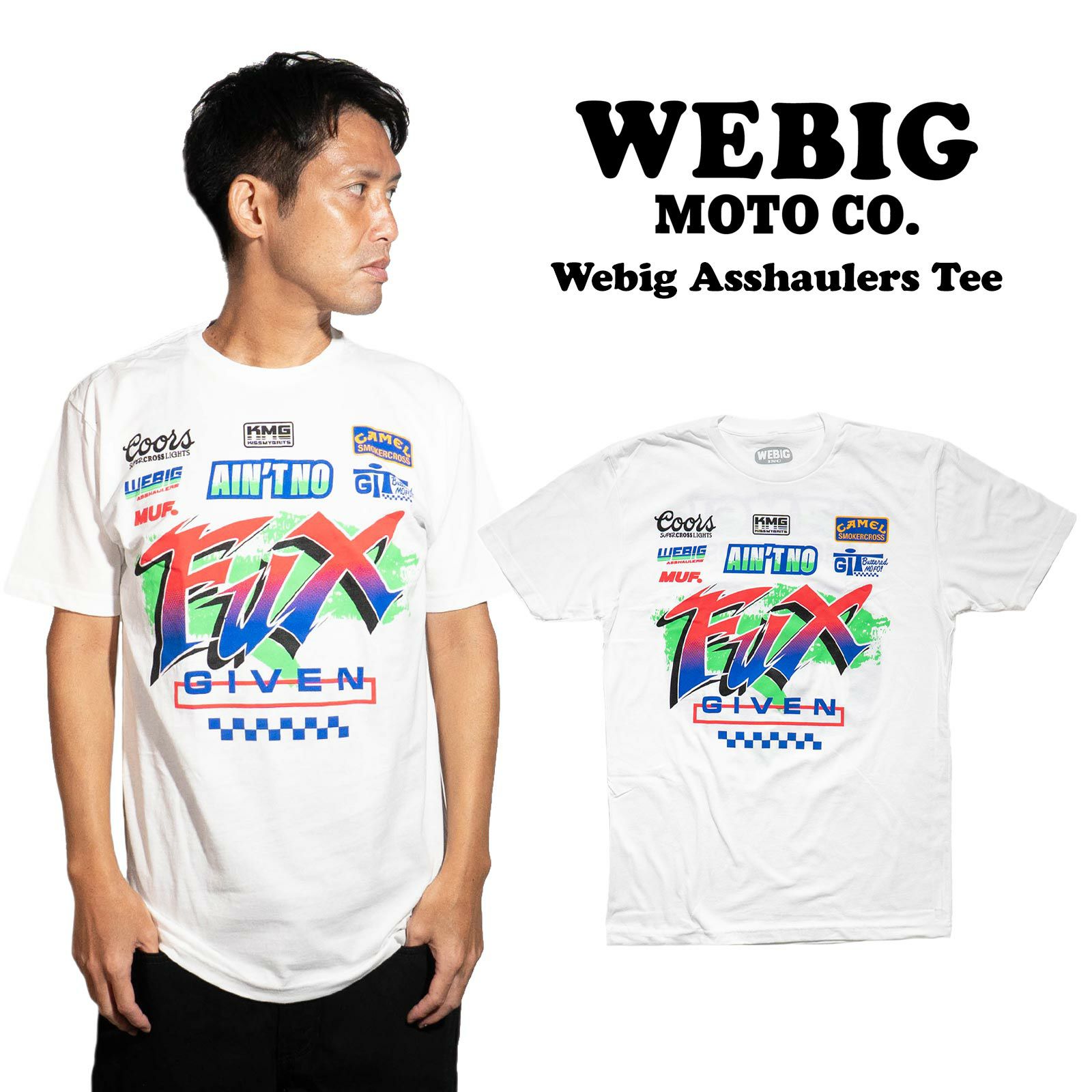 ウィービッグモトWEBIGMOTOCO.アスホーラーズTシャツ