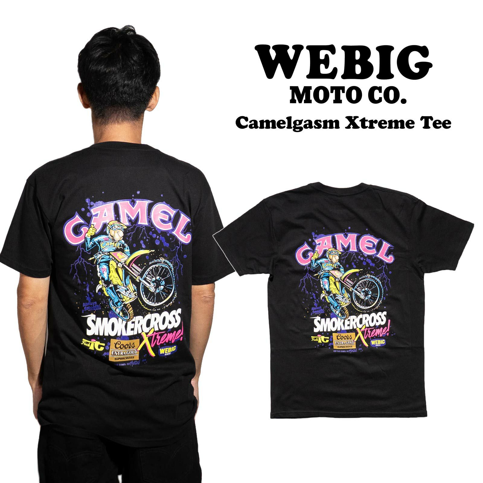 ウィービッグモトWEBIGMOTOCO.キャメルガズムエクストリームTシャツ