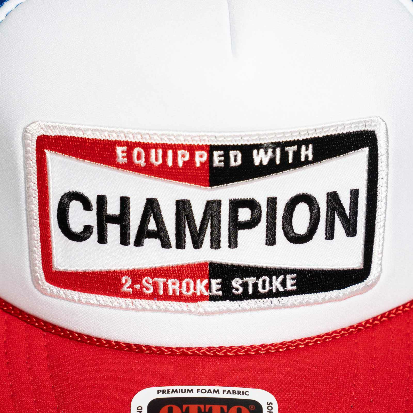 ウィービッグモトWEBIGMOTOCO.チャンピオンピットクルーカーブドビルパッチキャップ