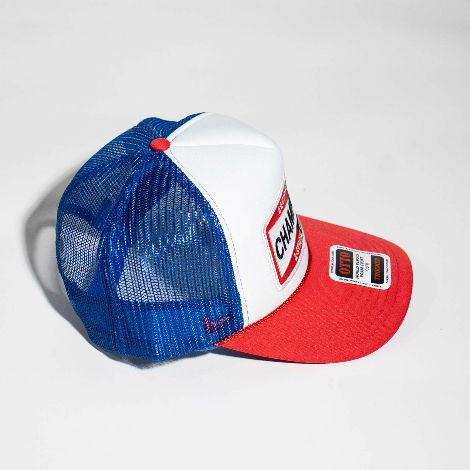 ウィービッグモトWEBIGMOTOCO.チャンピオンピットクルーカーブドビルパッチキャップ